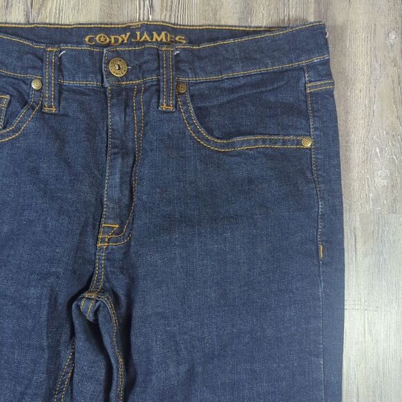 Cody James Jeans Men’s 36x34 Blue Dark Wash Slim Straight Leg Low Rise Denim - Picture 5 of 13